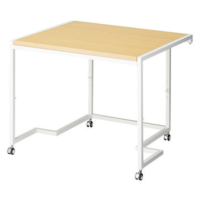 店舗用品店舗什器ステップテーブル白エクリュの商品画像