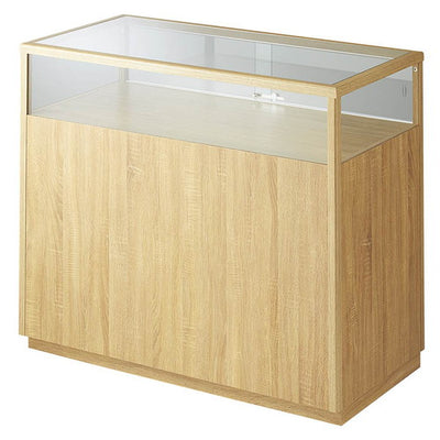 店舗用品店舗什器木製ショーケーススクエアタイプラスティック柄の商品画像