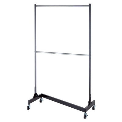 店舗用品店舗什器機能性Zハンガーラック2段ブラック本体の商品画像