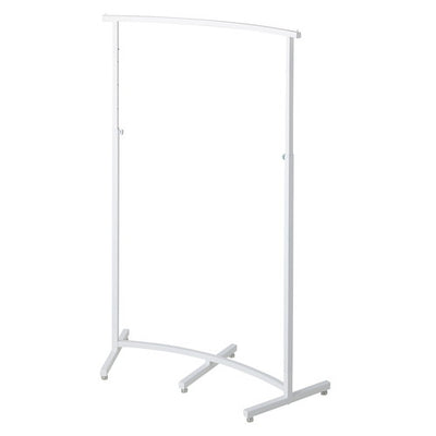 店舗用品店舗什器カーブハンガーラック角パイプホワイトの商品画像