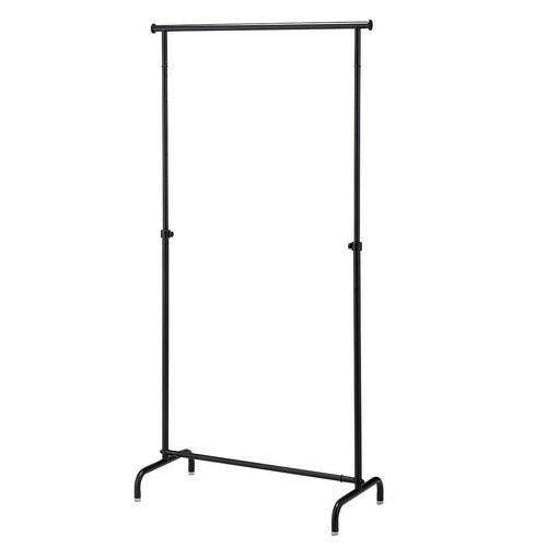 店舗用品店舗什器オーバーハングタイプハンガーラックW90cm丸パイプブラックの商品画像