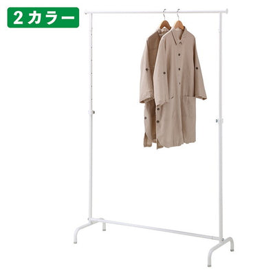 店舗用品店舗什器オーバーハングタイプハンガーラックW120cm丸パイプブラックの商品画像