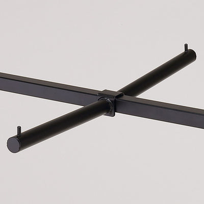 店舗用品店舗什器21mm角パイプ専用フェイスアウトハンガーブラックの商品画像