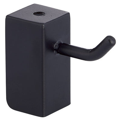 店舗用品店舗什器インハング角パイプ専用1点フックブラックの商品画像