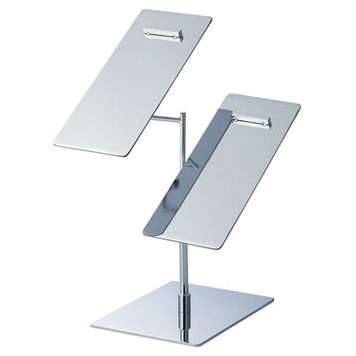 店舗用品演出用品スチール製クツ立てダブルクロームの商品画像