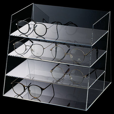 店舗用品演出用品多段式メガネディスプレイW33×D26.5×H28cmの商品画像