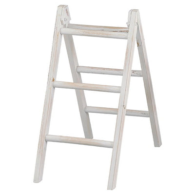 店舗用品演出用品ステップラダーホワイトの商品画像