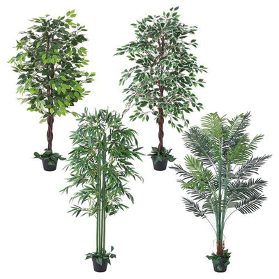 店舗用品演出用品人工樹木H150cmベンジャミングリーンの商品画像