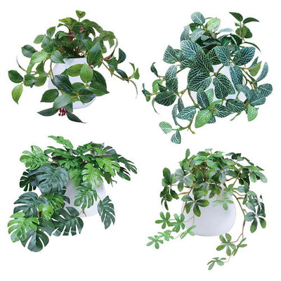 店舗用品演出用品グリーンMRラウンドポット(光触媒加工)カメリアリーフの商品画像