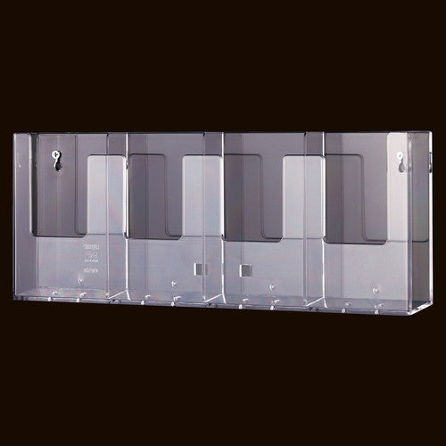 店舗用品サイン・掲示用品壁掛け専用パンフレット差しA4三ツ折4列の商品画像