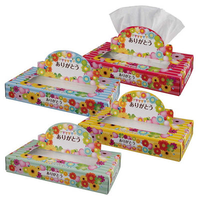 店舗用品販促用品ありがとうポップアップボックスティッシュティッシュの商品画像