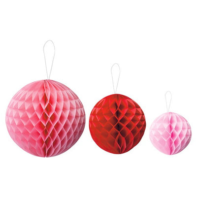 店舗用品販促用品ハニカムボールピンクの商品画像