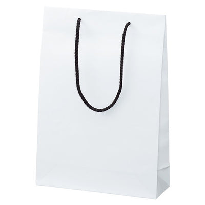 店舗用品ラッピング用品マット貼り紙袋白22.5×8×32cmの商品画像