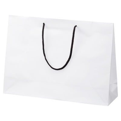 店舗用品ラッピング用品マット貼り紙袋白45×13×30cmの商品画像