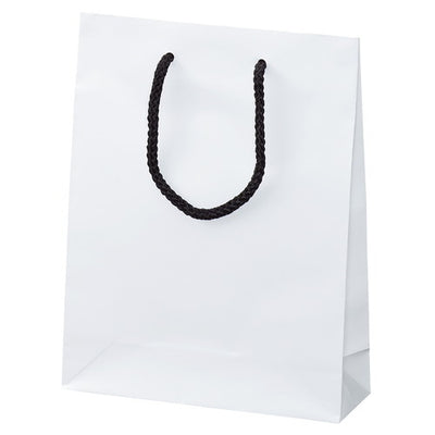 店舗用品ラッピング用品マット貼り紙袋白18.5×6.5×24cmの商品画像