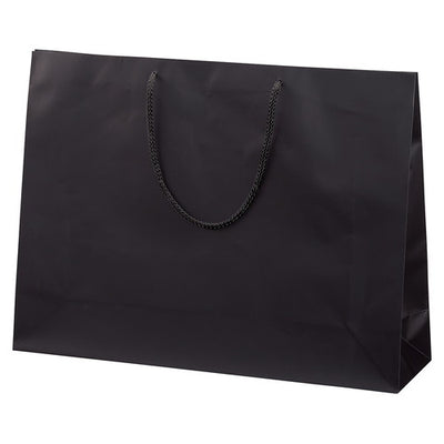 店舗用品ラッピング用品マット貼り紙袋黒55×15×41cmの商品画像