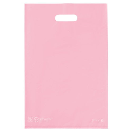 店舗用品ラッピング用品ポリ袋ハード型カラーピンク50×60cmの商品画像