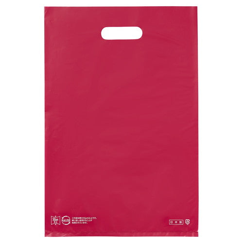 店舗用品ラッピング用品ポリ袋ハード型カラーレッド50×60cmの商品画像