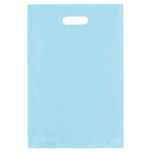 店舗用品ラッピング用品ポリ袋ソフト型カラーブルー25×40cmの商品画像