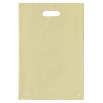 店舗用品ラッピング用品ポリ袋ソフト型カラーアイボリー40×50cmの商品画像