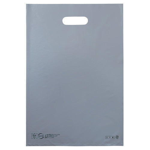 店舗用品ラッピング用品ポリ袋ソフト型カラーシルバー25×40cmの商品画像