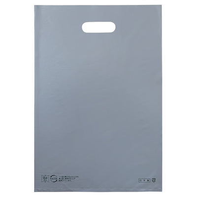 店舗用品ラッピング用品ポリ袋ソフト型カラーシルバー30×45cmの商品画像