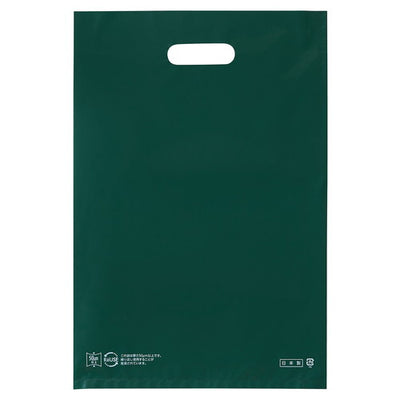 店舗用品ラッピング用品ポリ袋ソフト型カラーダークグリーン40×50cmの商品画像