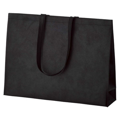 店舗用品ラッピング用品不織布バッグ黒53×12×40cmショルダータイプの商品画像