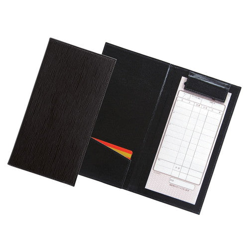 店舗用品店舗運営用品マグネット式伝票ホルダーカバー有り水紋柄黒の商品画像