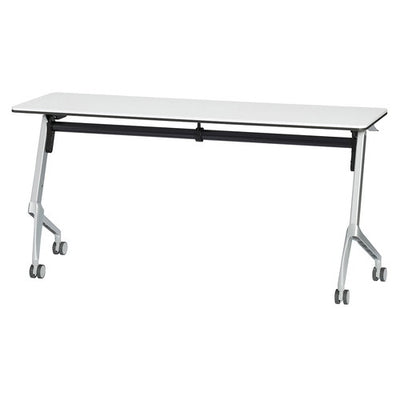 店舗用品店舗運営用品フォールディングテーブルW150cmD60cmナチュラルの商品画像