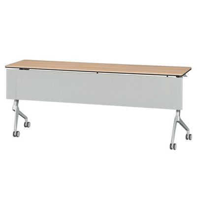 店舗用品店舗運営用品フォールディングテーブルW180cmD60cmナチュラルの商品画像