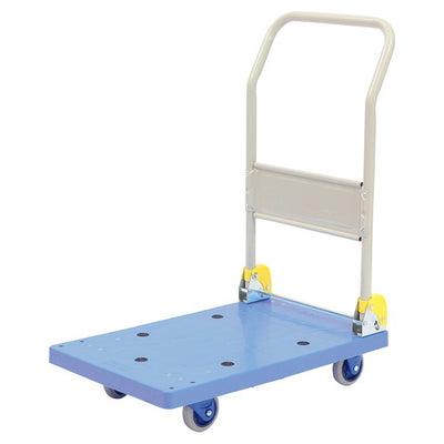 店舗用品店舗運営用品折りたたみ式樹脂台車静音タイプフットブレーキ無しの商品画像