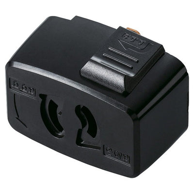 店舗用品照明配線ダクト取り付けオプションブラックコンセントの商品画像