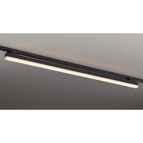 店舗用品照明配線ダクト用デザインベースライトW120cmブラック電球色の商品画像