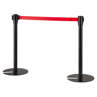 店舗用品店舗運営用品ベルトパーティションスタッキングタイプレッドの商品画像