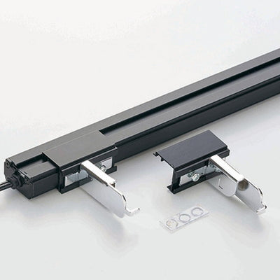 店舗用品照明LED棚下照明SSコネクタータイプ用取付オプションブラックガラス棚オーバーハング用の商品画像