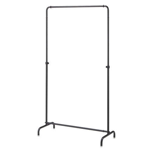 店舗用品店舗什器インハングタイプハンガーラックW90cm丸パイプブラックの商品画像