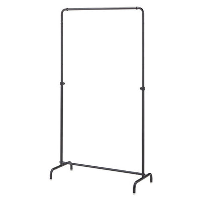 店舗用品店舗什器インハングタイプハンガーラックW90cm丸パイプブラックの商品画像