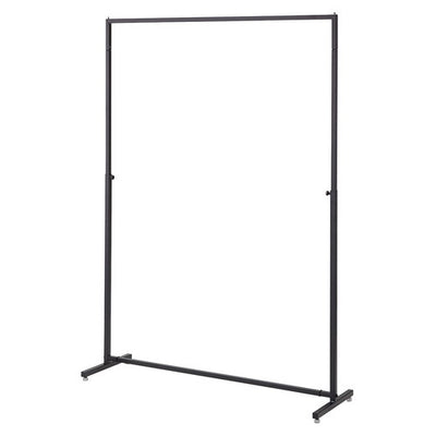 店舗用品店舗什器インハングタイプハンガーラックW120cm角パイプブラックの商品画像