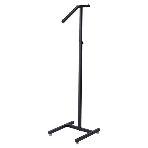 店舗用品店舗什器傾斜ハンガーラック角パイプ黒の商品画像