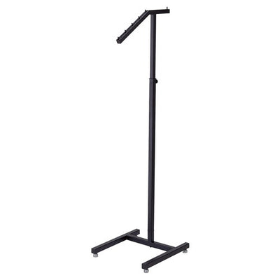 店舗用品店舗什器傾斜ハンガーラック角パイプ黒の商品画像