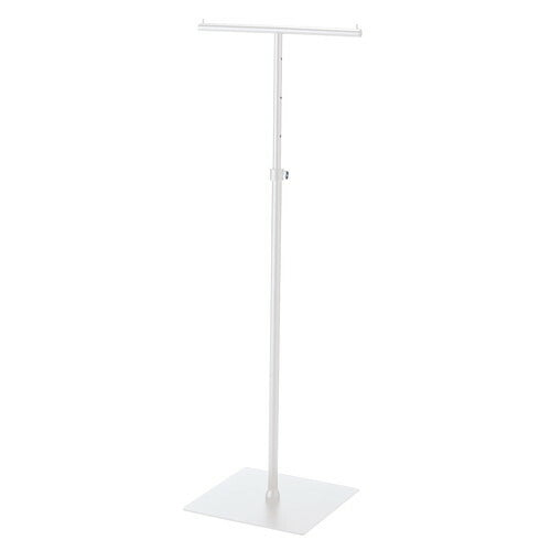 店舗用品店舗什器T字ハンガー丸パイプ白の商品画像