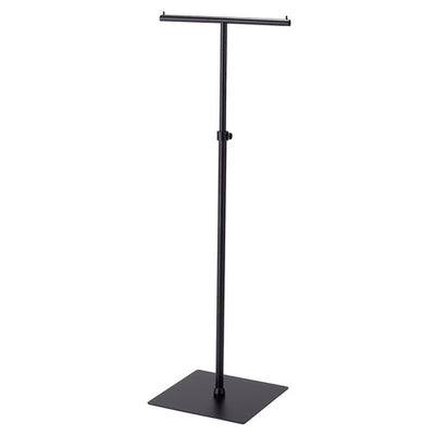 店舗用品店舗什器T字ハンガー丸パイプ黒の商品画像