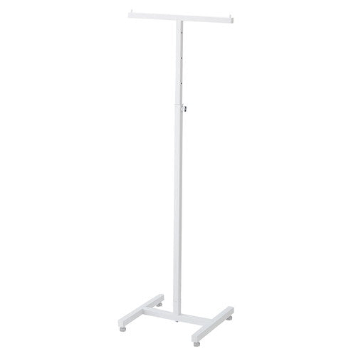 店舗用品店舗什器T字ハンガー角パイプ白の商品画像