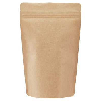 店舗用品ラッピング用品チャック付きスタンド袋クラフト14×22×底マチ6.8cmの商品画像
