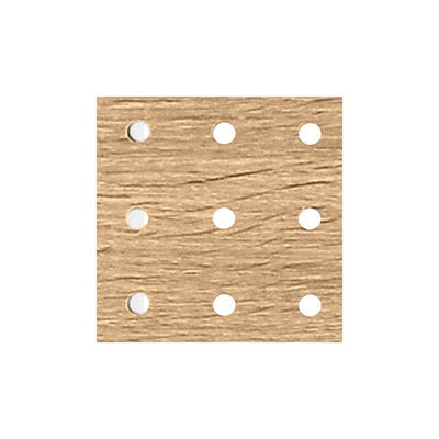 店舗用品システム什器SF中央両面タイプエンドフレームオープンタイプ用パネルH135cmラスティック柄有孔パネルの商品画像