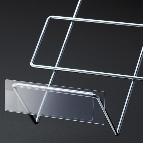 店舗用品システム什器傾斜ディスプレイフックプライスホルダーの商品画像