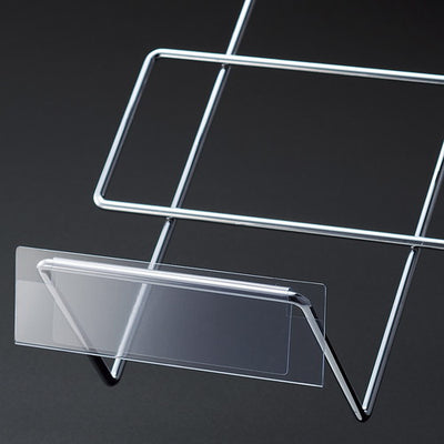 店舗用品システム什器傾斜ディスプレイフックプライスホルダーの商品画像