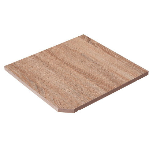 店舗用品店舗什器木製マルチカウンターラスティック柄中間棚の商品画像