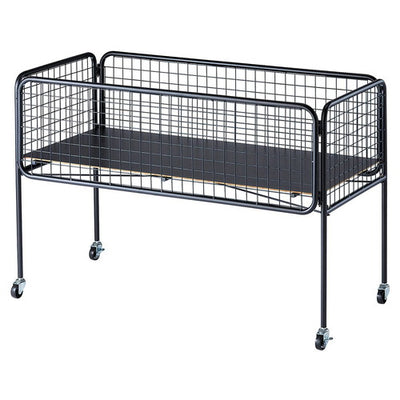 店舗用品店舗什器ユニットワゴン黒浅型W120cmの商品画像